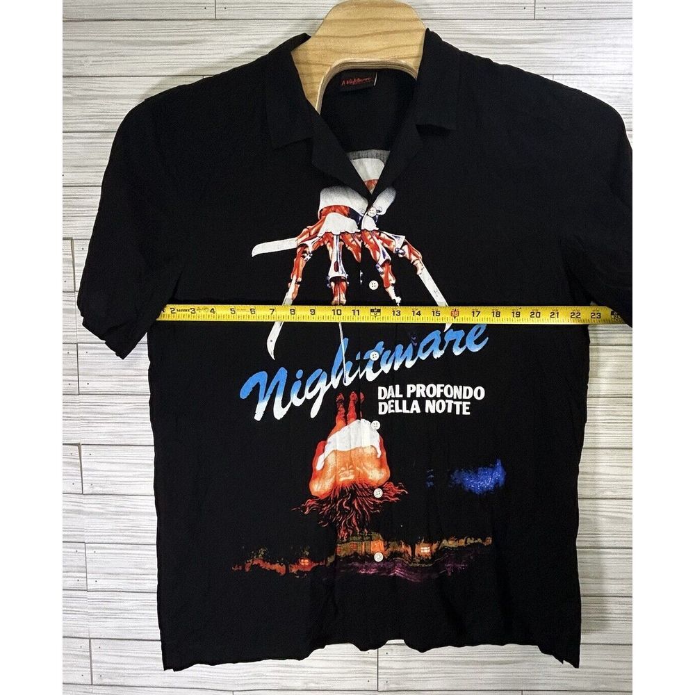 Nightmare Elm Street Ripple Junction Men's Sz XL Camp Shirt Horror‎ Double Sided - Picture 7 of 9